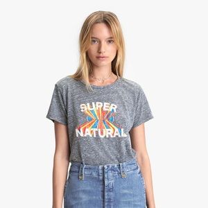 MOTHER “super natural” grey crew t shirt